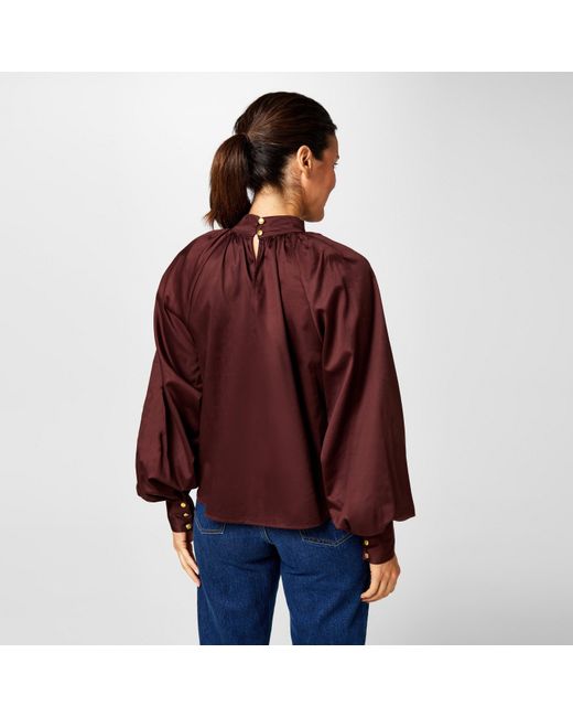 Biba Red Balloon Blouse