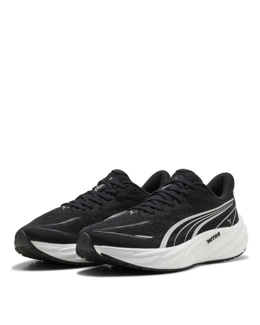 PUMA Black Velocity Nitro 5 Road Running Shoes for men