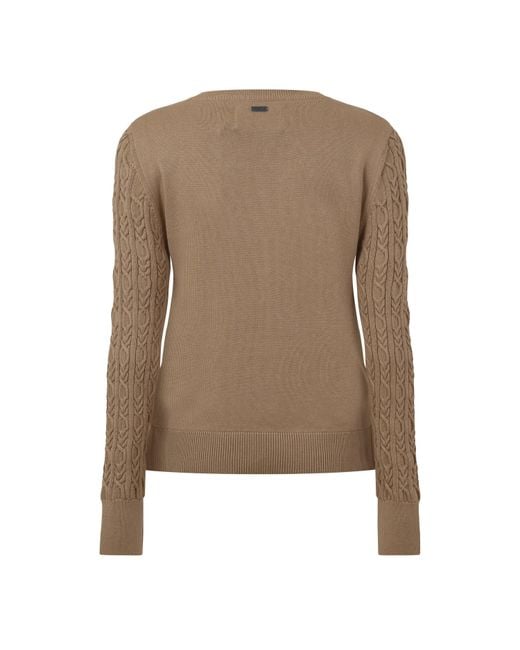 Barbour Brown Hampton V-Neck Knit