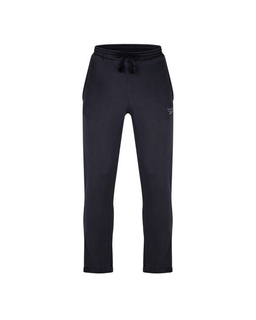Reebok Blue Closed Hem Fleece Joggers for men