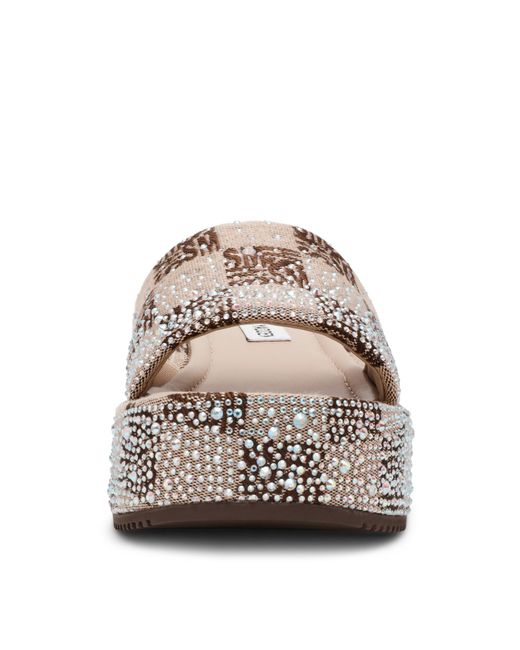 Steve Madden Brown Flatform Sandals