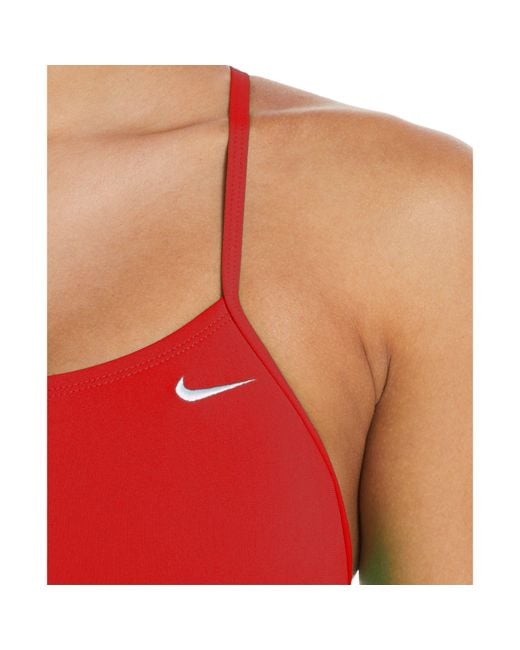 Nike Red One Piece Swimsuit