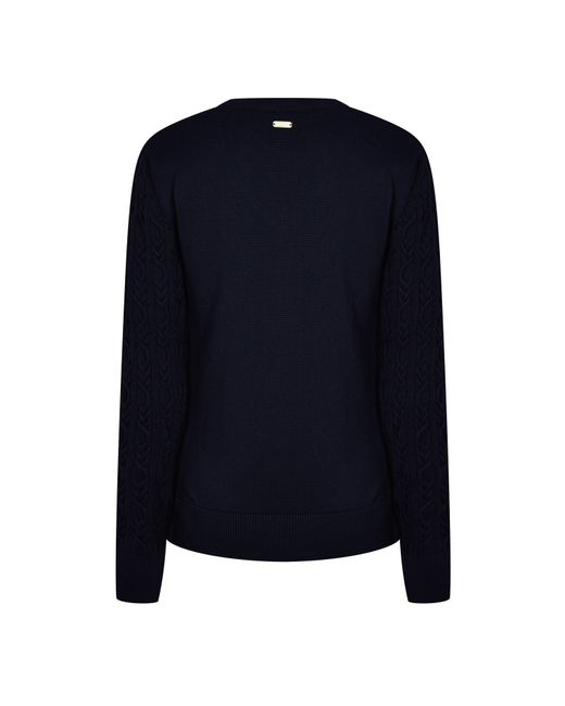 Barbour Blue Hampton V-Neck Knit