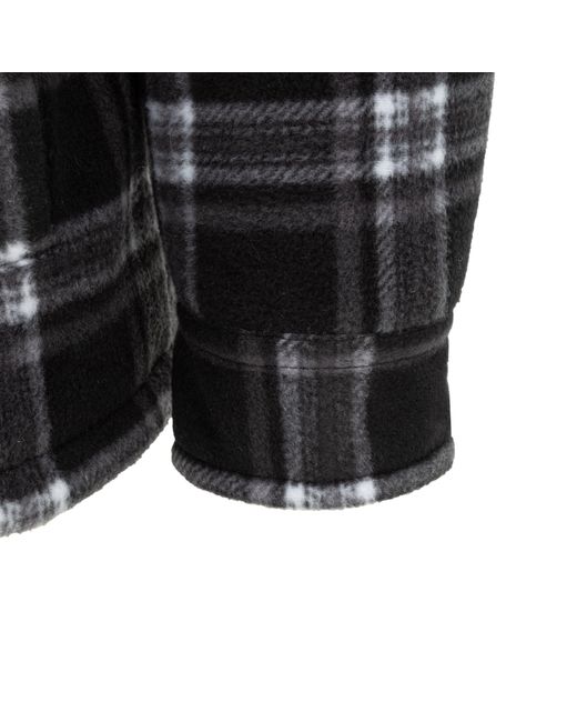 Dunlop Black Full Zip Checked Hoodie for men