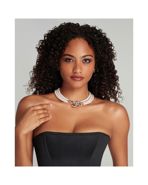 Agent Provocateur Metallic Britt Pearl Necklace