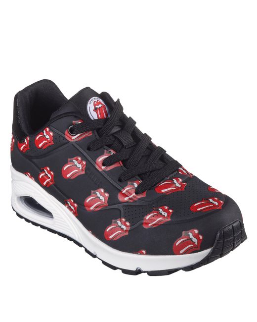 Skechers Blue Rolling Stones Repeat Lick Lyric La Low-Top Trainers