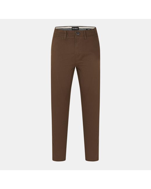 Threadbare Brown Slim Fit Trousers for men