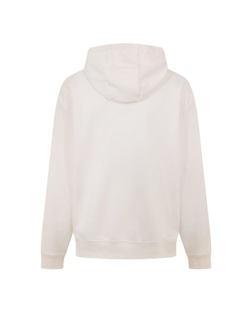 HUGO White Logo Hoodie for men
