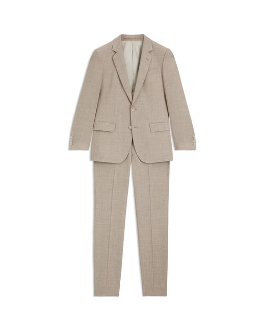 Boss Natural Double Breasted Slim-Fit Suit for men