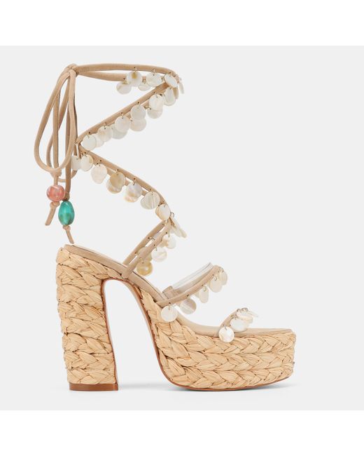 Naked Wolfe Metallic Platform Heeled Sandal