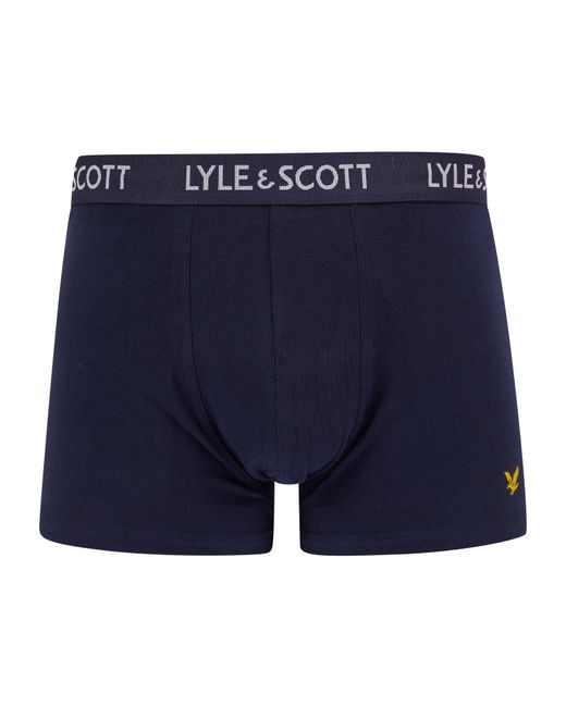 Lyle & Scott Blue 5 Pack Miller Trunks for men