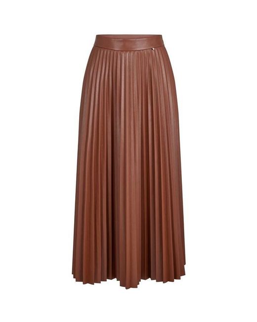Boss Brown Vaplita Skirt Ld99