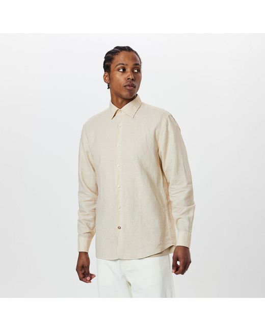 Boss White Hbb Chal Kent Patterned Short-Sleeve Shirt for men