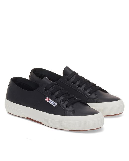 Superga Blue Nappa Canvas Low Trainers