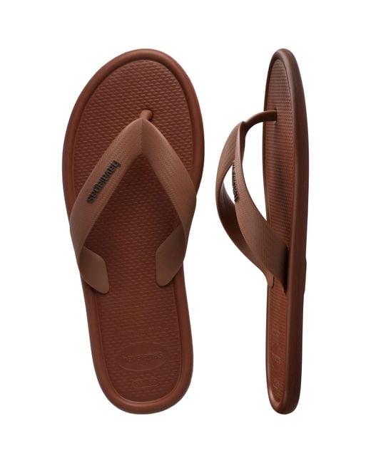 Havaianas Brown Puffed Up Flip Flops