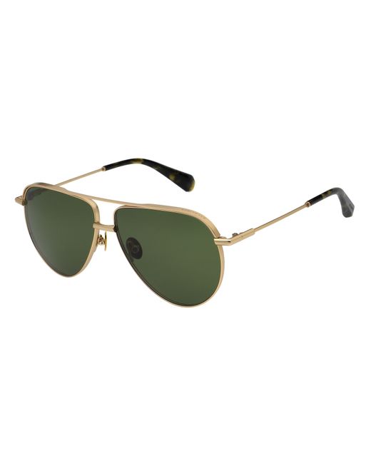 AllSaints Green Murphy Aviator Sunglasses