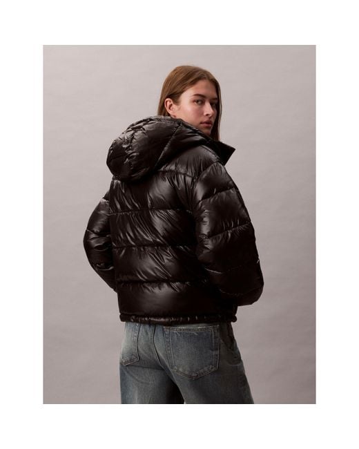 Calvin Klein Black Quilted Short Puffer Jacket