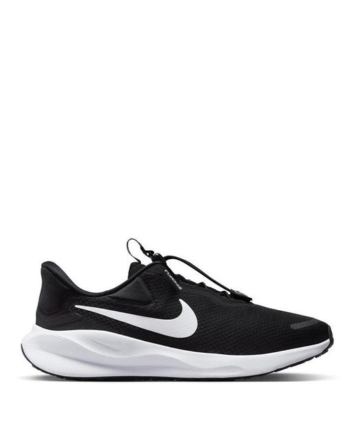 Nike Black Revolution 7 Flyease Easy On/off Road Running Shoes for men