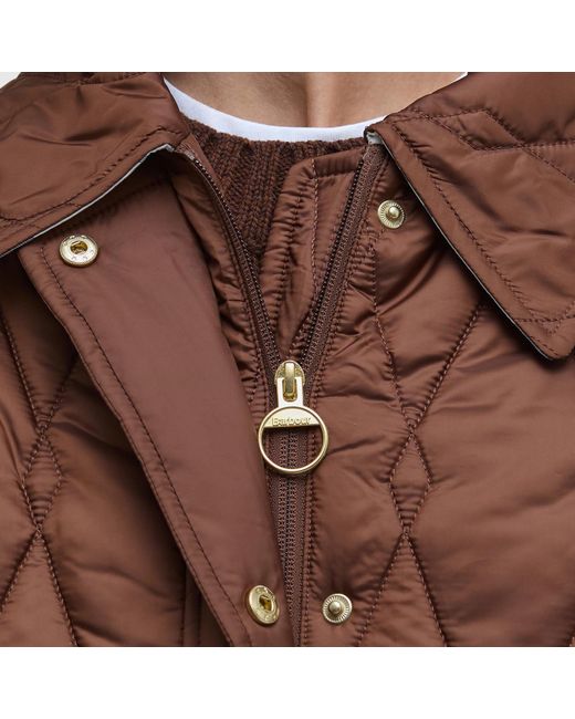 Barbour Brown Bernadette Long Sleeve Quilted Jacket