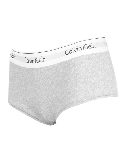 Calvin Klein Gray Modern Cotton Boy Boy Shorts