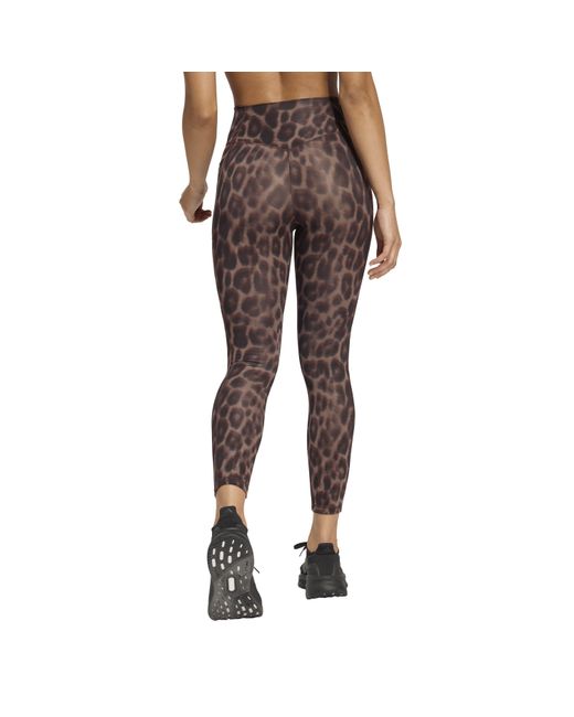 Adidas Brown Performance Gym Legging
