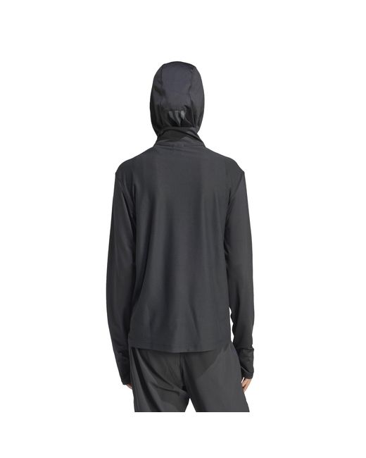 Adidas Black Own The Run Half-Zip Running Top