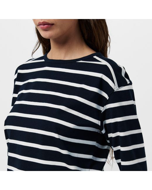 French Connection Blue Rallie Stripe Long-Sleeve T-Shirt