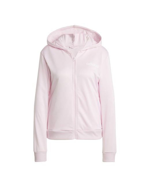 Adidas White Linear Full Tracksuit