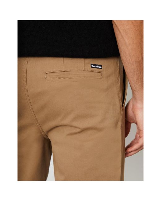 Threadbare Natural Fog Tailored Fit Chinos for men