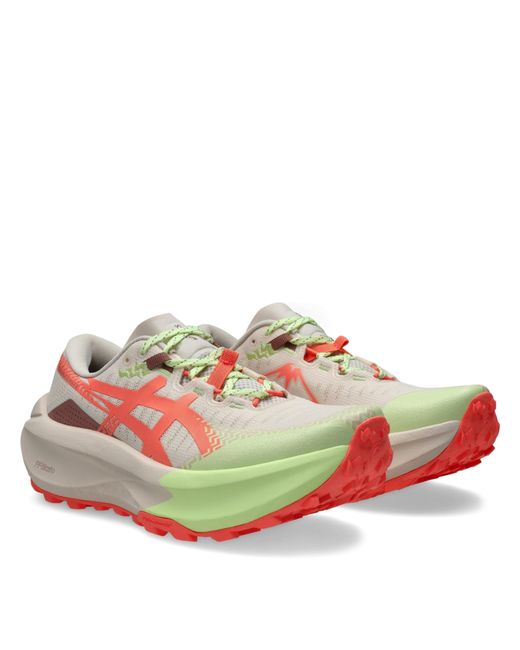 Asics Green Trabuco Max 5 Trail Running Shoes