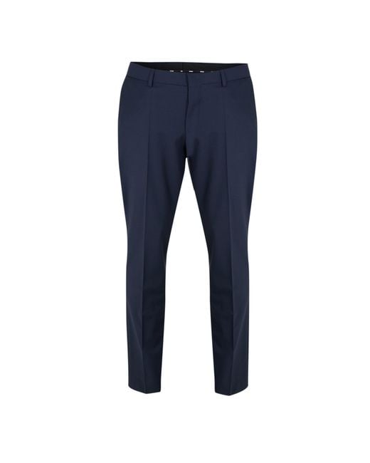 Boss Blue H-Leon-Mm-C-224 10245447 01 Straight Leg Trousers for men