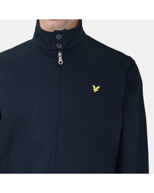 Lyle & Scott Blue Long Sleeve Zip Harrington Jacket for men