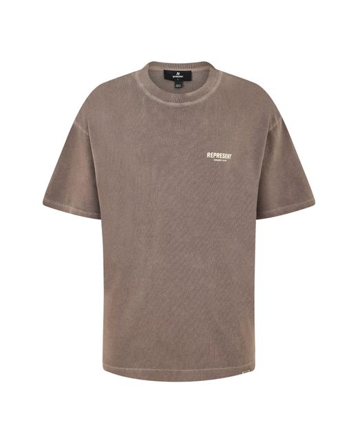 Represent Brown Owners Club Oversized Fit T-Shirt for men