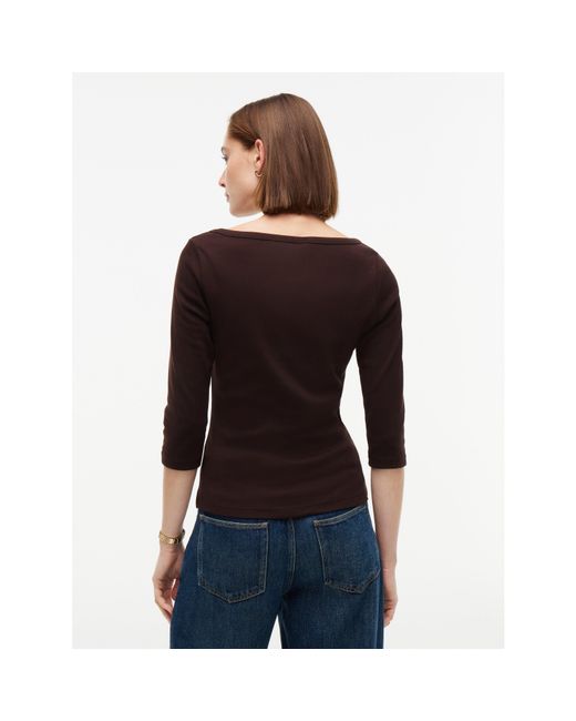 Tommy Hilfiger Black Cody Slim Boat Neck Long-Sleeve T-Shirt