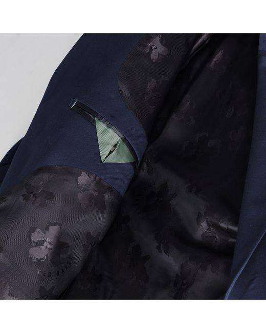 Ted Baker Blue Perthjr Twill Suit Jacket for men