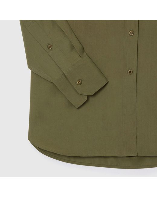 Lacoste Green Oversized Poplin Shirt