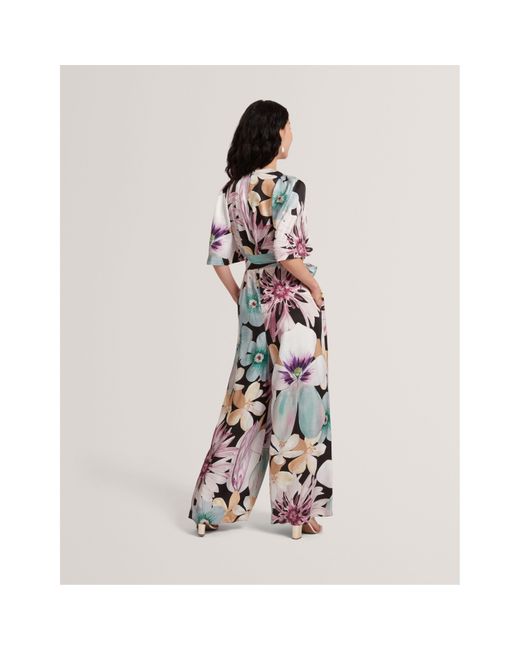 Ted Baker Black Wide Leg Jumpsuit