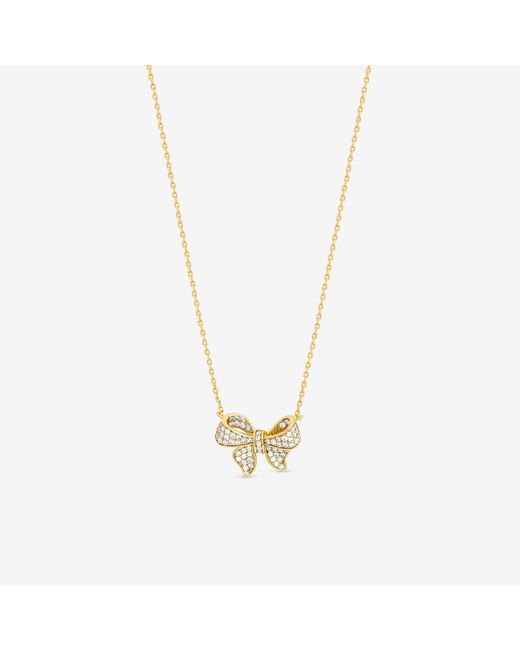 Jon Richard Red 18K Plate Bow Pendant