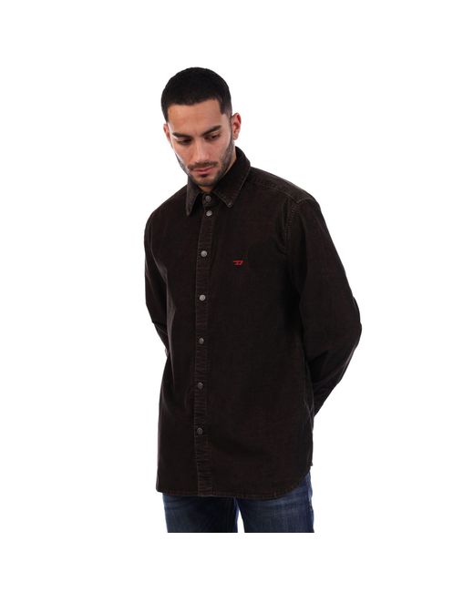 DIESEL Black D-Simply Overshirt for men
