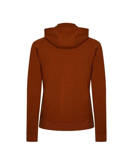 Fohn Brown Performance Hoodie for men