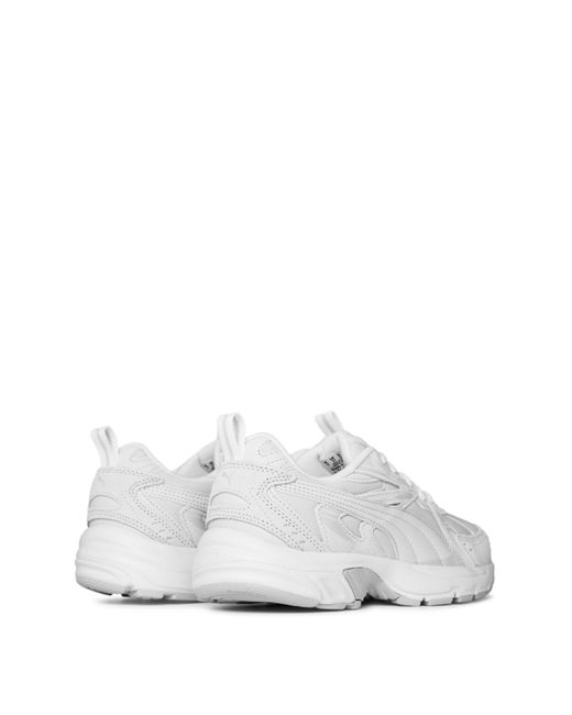 PUMA White Milenio Tech Low-Top Trainers