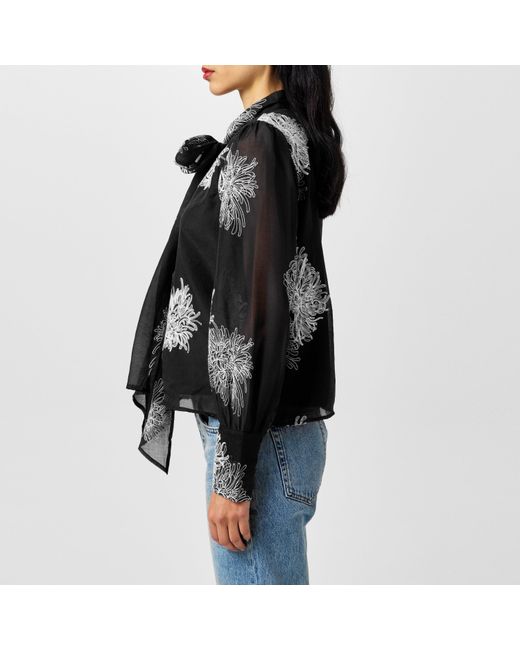 Vero Moda Black Dula Long-Sleeve Blouse