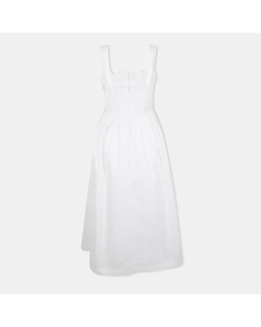 Jack Wills White Midi Tea Dress