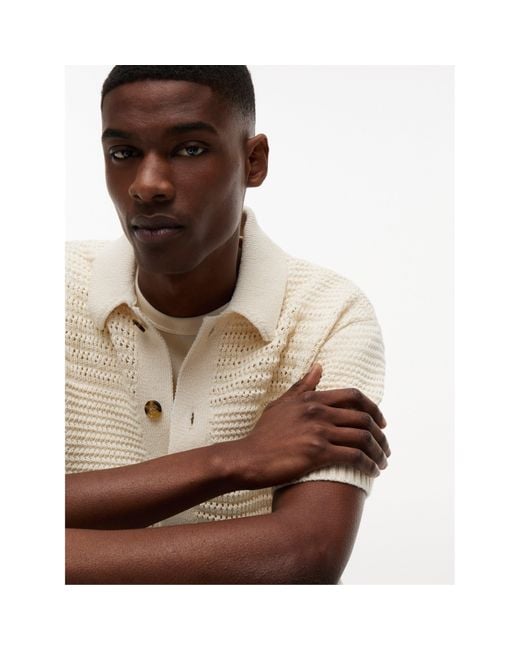 Tommy Hilfiger Natural Patterned Short Sleeve Shirt for men