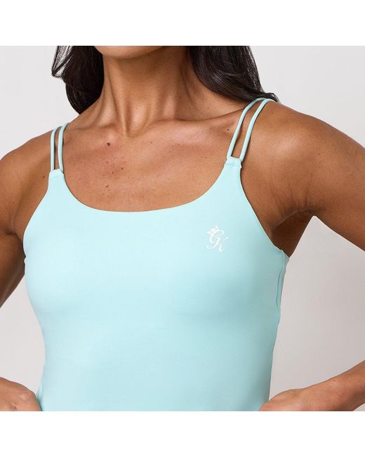 Gym King Blue 365 Long Line Tank