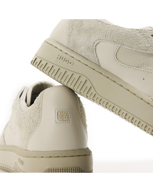 HUGO White Low-Top Trainers for men