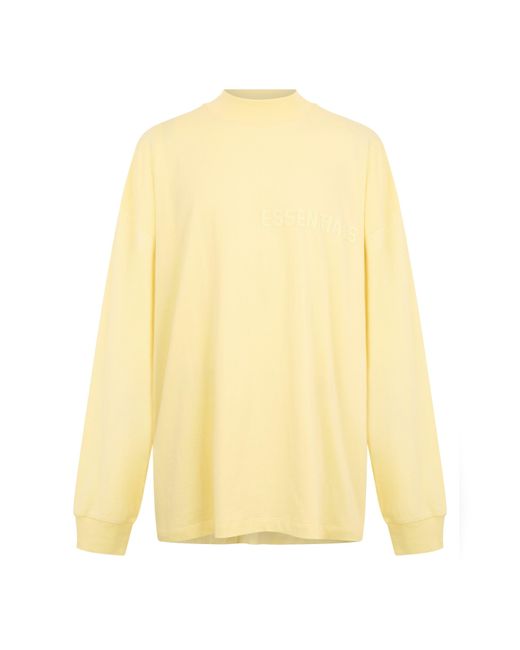 Fear Of God Yellow Adults Ls Tee Oversized Fit T-Shirt