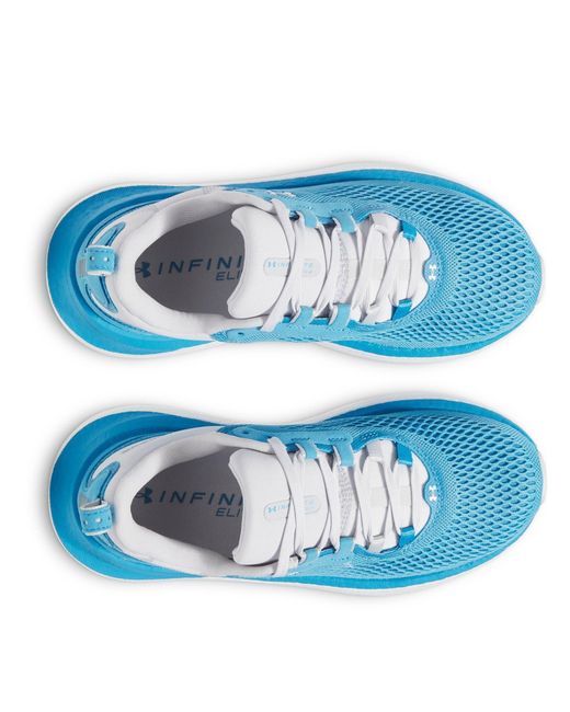 Under Armour Blue Infinite Elite 2 Running Shoes Downpour Fire Gravel