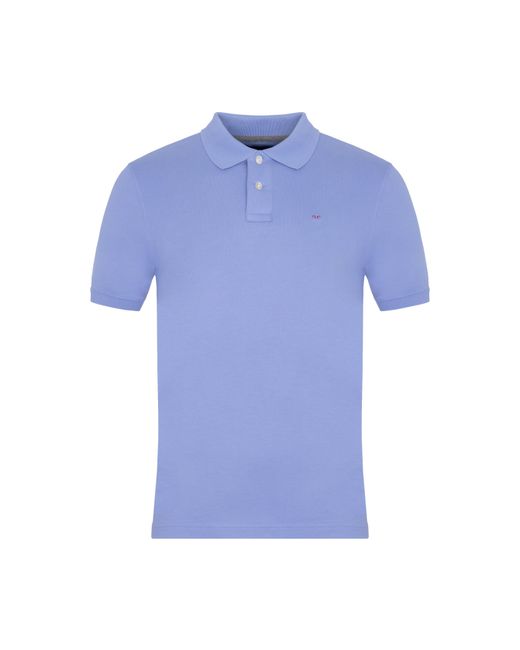 Eden Park Blue Light Polo With Bicolour Trims for men