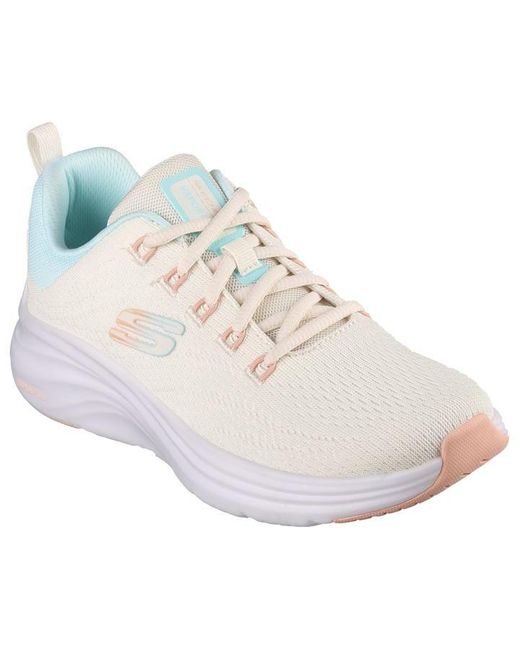 Skechers White Engineered Mesh Lace-up W Air-cool Runners